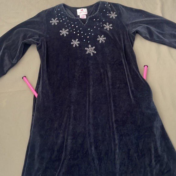 QUACKER 🦆 FACTORY Velvet w Pockets size MEDIUM Womens DRESS - Picture 12 of 16